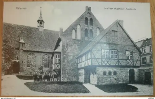 Wismar , ca. 1920 , Hof der Ingenieur-Akademie , Mecklenburg , alte AK , Ansichtskarte !!