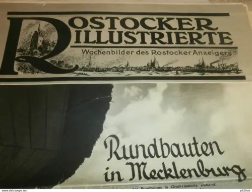 Anzeiger Rostock - Rundbauten in Mecklenburg , Groß Lüsewitz , Bandelstorf , Doberan , Weisdin , Feuerwehr Gnoien !!!