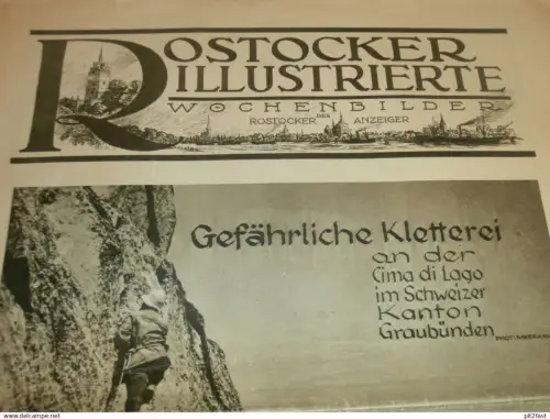 Anzeiger Rostock , Einweihung der Schule in Grimmen i. Pom., letzter Postillion Demmin , Rennen Doberan  , Mecklenburg