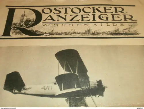 Anzeiger Rostock , Flottenmanöver , Schule Perleberg , Stahlhelmtag Schwerin , Mifa Rundfahrt , Mecklenburg