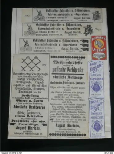 Sammlung 18x Reklame / Werbung - Ludwigslust i. Mecklenburg , 1902-1910 !!