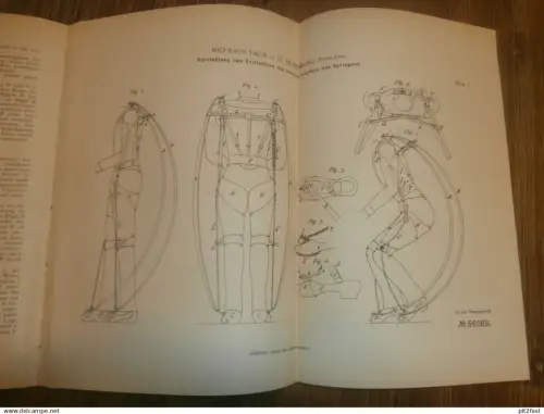 original Patent - Nicolaus Yagn in St. Petersburg / Russland , 25.06.1889 , Apparat zum Laufen und Springen !!