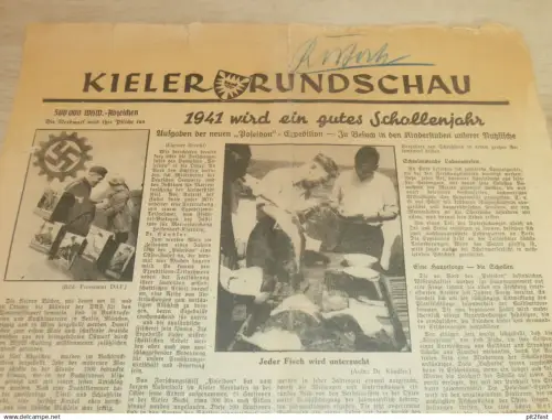 Kieler Rundschau , 12.10.1938 , Kiel und Umgebung , Sieseby / Thumby , Schollen , KdF-Wagen , Heikendorf , Elmschenhagen
