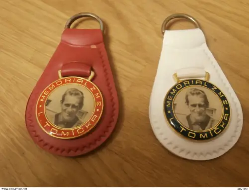 Speedway , 2x Lubos Tomicek Memorial Praha / Prag , Schlüsselanhänger , ca. 70er Jahre !!!