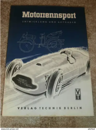 Buch - Motorrennsport  - Auto Rennsport DDR 1952 Entwicklung & Aufgaben VT Berlin , Autorennen
