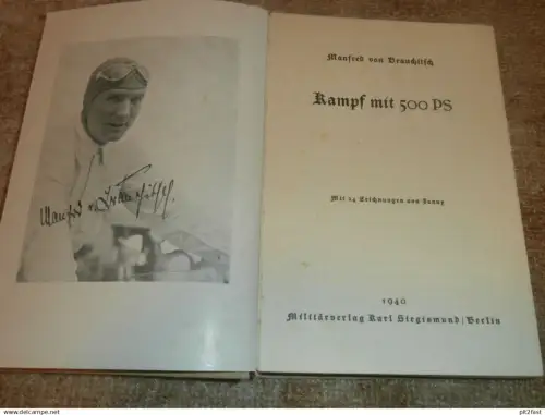 Manfred von Brauchitsch , Kampf mit 500 PS , 1939 , Rennsport , Autorennen , Motorsport !!