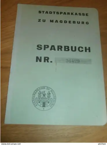 altes Sparbuch Magdeburg , 1938 - 1941 ,August Schröder in Magdeburg , Ingenieur , Sparkasse , Bank !!