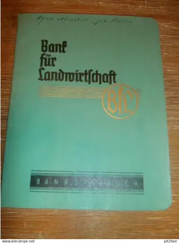 altes Sparbuch Jüterbog , 1938 - 1945 , Agnes Schultze geb. Harfe in Jüterbog , Sparkasse , Bank !!