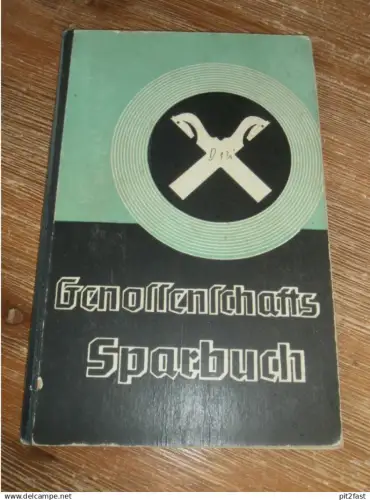 altes Sparbuch Westerhüsen b. Magdeburg , 1937 - 1945 , Sigrid Faust in Westerhüsen b. Magdeburg , Sparkasse , Bank !!