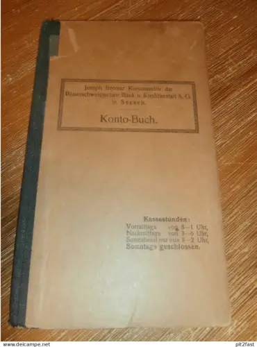 altes Sparbuch Seesen / Klein Rhüden , 1917 - 1921 , Wilhelm Drechsler in Kleinrhüden , Sparkasse , Bank !!