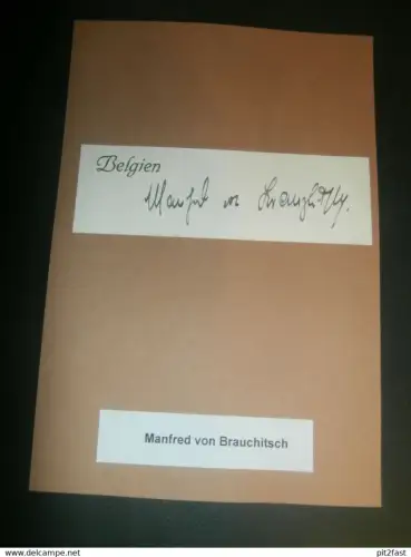 Autograph Rennfahrer , Manfred von Brauchitsch , 30/40er Jahre , Autorennen , Avus , Mercedes Benz !!!