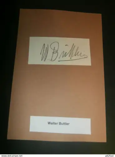 Autograph Rennfahrer , Walter Buttler , 40/ 50er Jahre , Grasbahn , Sandbahn , Speedway , Motorradrennen !!!