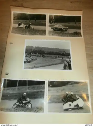 Fotos vom Sachsenring , ca. 1950 , Hohenstein-Ernstthal , DDR , Rennsport , Motorradrennen !!!