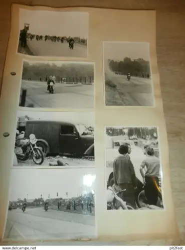 Fotos vom Sachsenring , ca. 1950 , Hohenstein-Ernstthal , DDR , Rennsport , Motorradrennen !!!