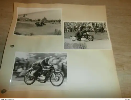 Fotos vom Sachsenring , ca. 1950 , Hohenstein-Ernstthal , DDR , Rennsport , Motorradrennen !!!