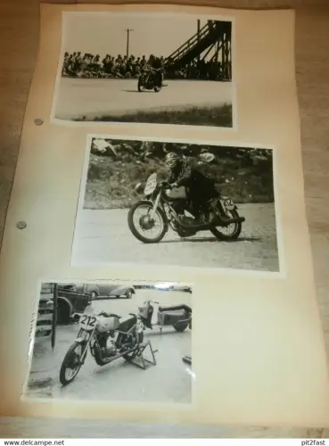 Fotos vom Sachsenring , ca. 1950 , Hohenstein-Ernstthal , DDR , Rennsport , Motorradrennen !!!