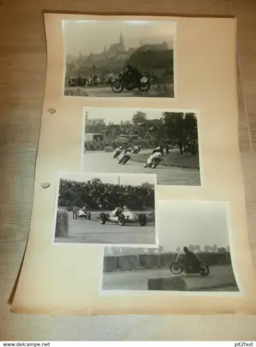 Fotos vom Sachsenring , ca. 1950 , Hohenstein-Ernstthal , DDR , Rennsport , Motorradrennen !!!