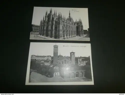 2x AK , Milano , ca. 1905 ,  Ansichtskarte , Postkarte !!!