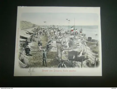 AK Sylt , ca. 1905 , Strand von Scheeres Halle , Ansichtskarte , Postkarte !!!