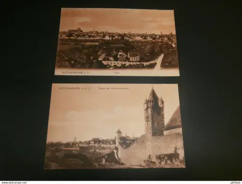 2x AK , Rothenburg o.d. Tauber , ca. 1905 , Ansichtskarte , Postkarte !!!