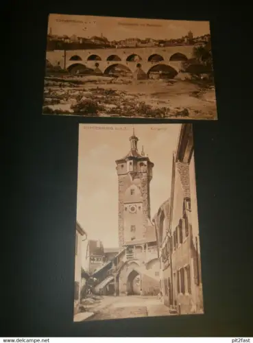 2x AK , Rothenburg o.d. Tauber , 1906 , Ansichtskarte , Postkarte !!!