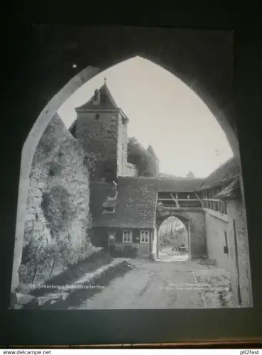 großes Bild / Foto , 1896 , Rothenburg o.d. Tauber , 270x210 mm !!!