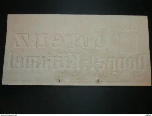 Lorenz - Doppelkümmel Rostock , Reklameschild , ca. 1920 , Pappe , Reklame , ca. 315x155 mm !!