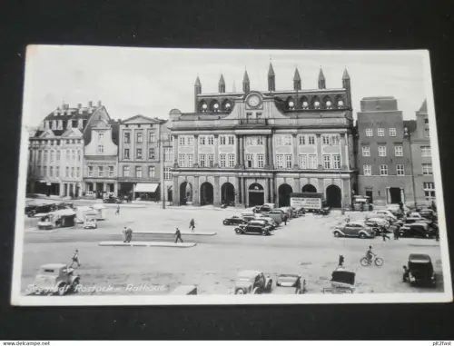 Rostock i. Mecklenburg , 1938 , Oldtimer , Automobile , Ansichtskarte , AK , CPA