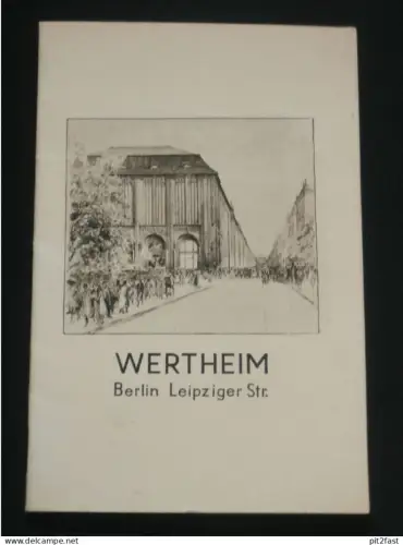 Wertheim Kaufhaus - Prospekt / Katalog - 1936 , Stralsund , Rostock , Berlin und Breslau , Extrem RAR , Reklame Werbung