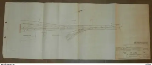 Bahnhof Lübz - alter Gleisplan , Reichsbahn , Ludwigslust Waren , Faltplan , Mecklenburg Eisenbahn !!