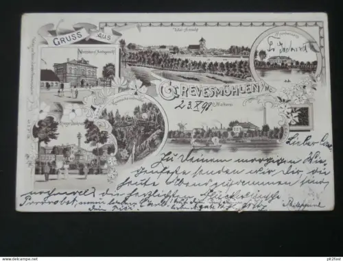 Grevesmühlen , 1898 , Litho , Ansichtskarte , AK , CPA !!