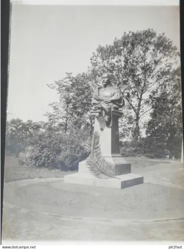 Bau / Einweihung Denkmal in Lübtheen i. Mecklenburg , ca. 1910 , großes Foto , ca. 200x120 mm !!!