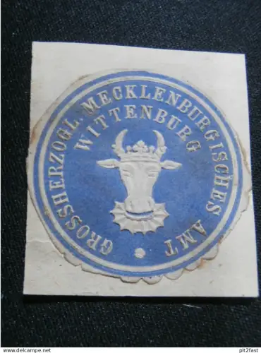 Amt Wittenburg i. Mecklenburg , alte Siegelmarke , Vignette !!