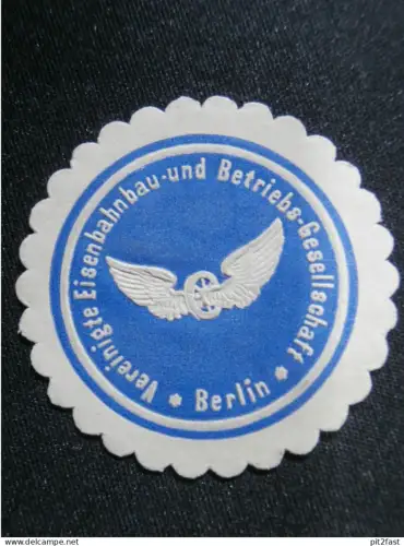 Eisenbahnbau und Betriebs-Ges. Berlin alte Siegelmarke , Mecklenburg , Vignette