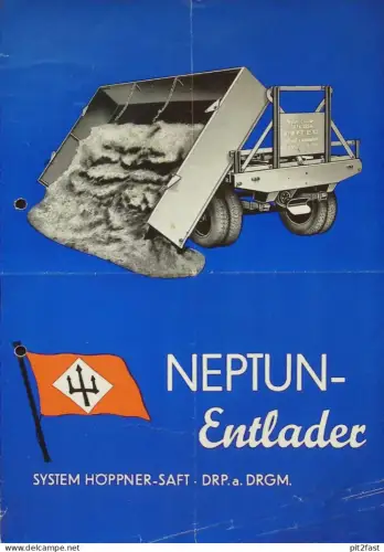 Prospekt / Katalog - Neptunwerft Rostock i. Mecklenburg , 1937 , Neptun-Entlader , Brunshaupten , Reklame !!