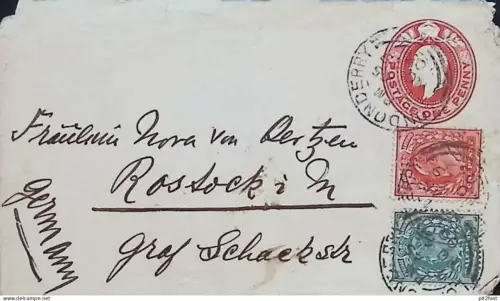 Nora von Oertzen in Rostock , 1903 , Mecklenburg , Gutsbesitzer , Adel ,Umschlag !!