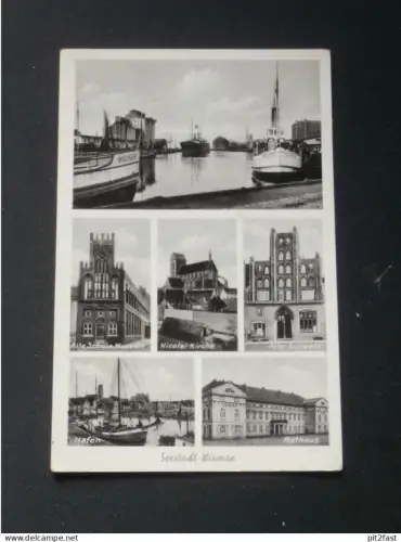 Wismar i. Mecklenburg , ca. 1940 , Mehrbildkarte , Ansichtskarte , CPA , AK !!