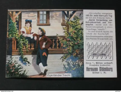 Reklamekarte - H. Oldenburg in Röbel i. Mecklenburg ,ca. 1920 Ansichtskarte , AK