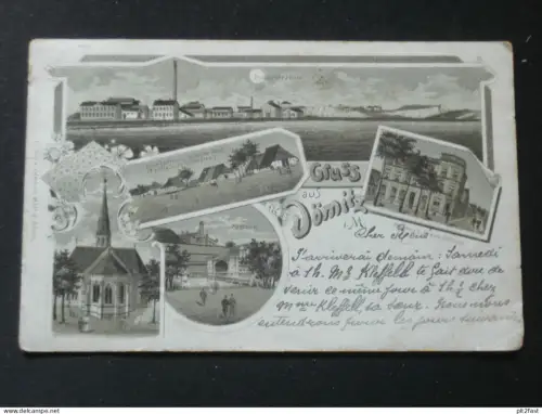 Gruss aus Dömitz i. Mecklenburg , 1898 , Litho , Ansichtskarte , CPA , AK !!