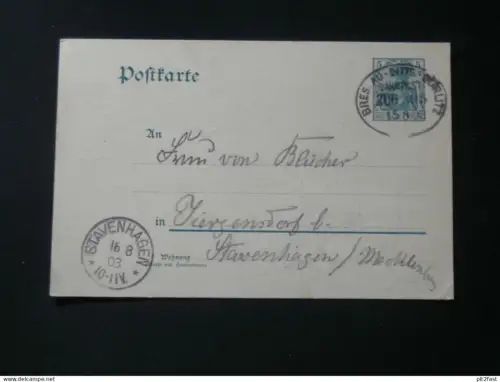 Frau von Blücher , 1903 , Adel , Jürgensdorf , Ansichtskarte , CPA , AK !!