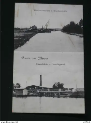 Mirow i. Mecklenburg , 1907 , Sägewerk , Eisenbahn , Ansichtskarte , CPA , AK !!