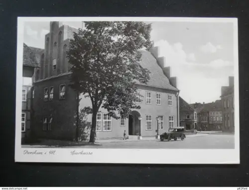 Parchim i. Mecklenburg , ca. 1940 , Sparkasse , Ansichtskarte , CPA , AK !!