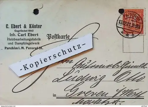 C.Ebert & Köster in Parchim i. Mecklenburg , 1921 , L. Otto in Greven i. Westf. , Reklame  !!