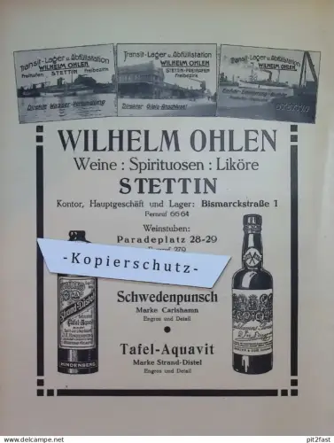 W. Ohlen / Gebr. Nicolai in Stettin i. Pommern , ca. 1935 , Werbung / Reklame aus Zeitschrift , ca. 295x225mm !