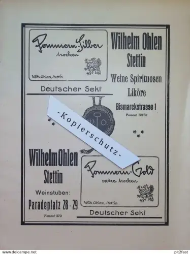Wagenfabrik - H. Pflug / W. Ohlen in Stettin i. Pommern , ca. 1935 , Werbung / Reklame aus Zeitschrift , ca. 295x225mm !