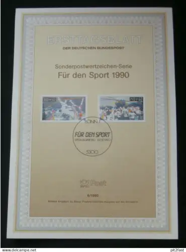 Ersttagsblatt , Für den Sport , 1990 , Sonderpostwertzeichen , FDC !!
