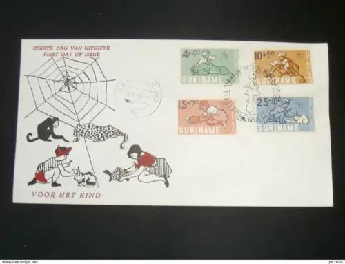 Voor het Kind , Kinder , 1965 , Paramaribo , Suriname - Ersttagsbrief , FDC !!