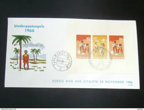 Kinderpostzegels 1966 , Paramaribo - Ersttagsbrief , FDC !!