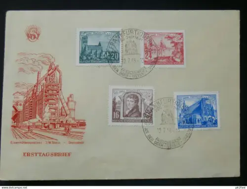Stalinstadt / Eisenhüttenstadt , Stalin , 1953 - Ersttagsbrief , FDC !!