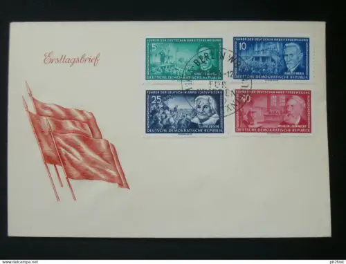 Für Frieden und Völkerverständigung 1955 -  Ersttagsbrief , FDC !!